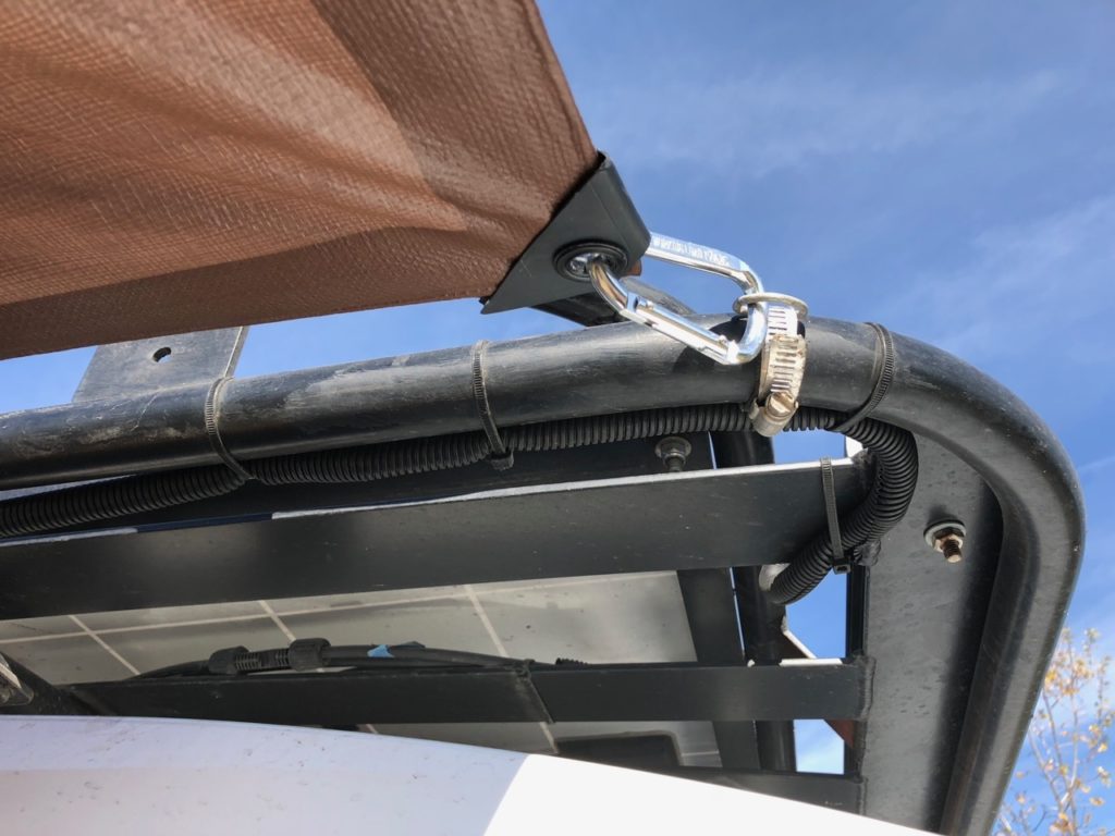 Tarp Attached To Roof Rack