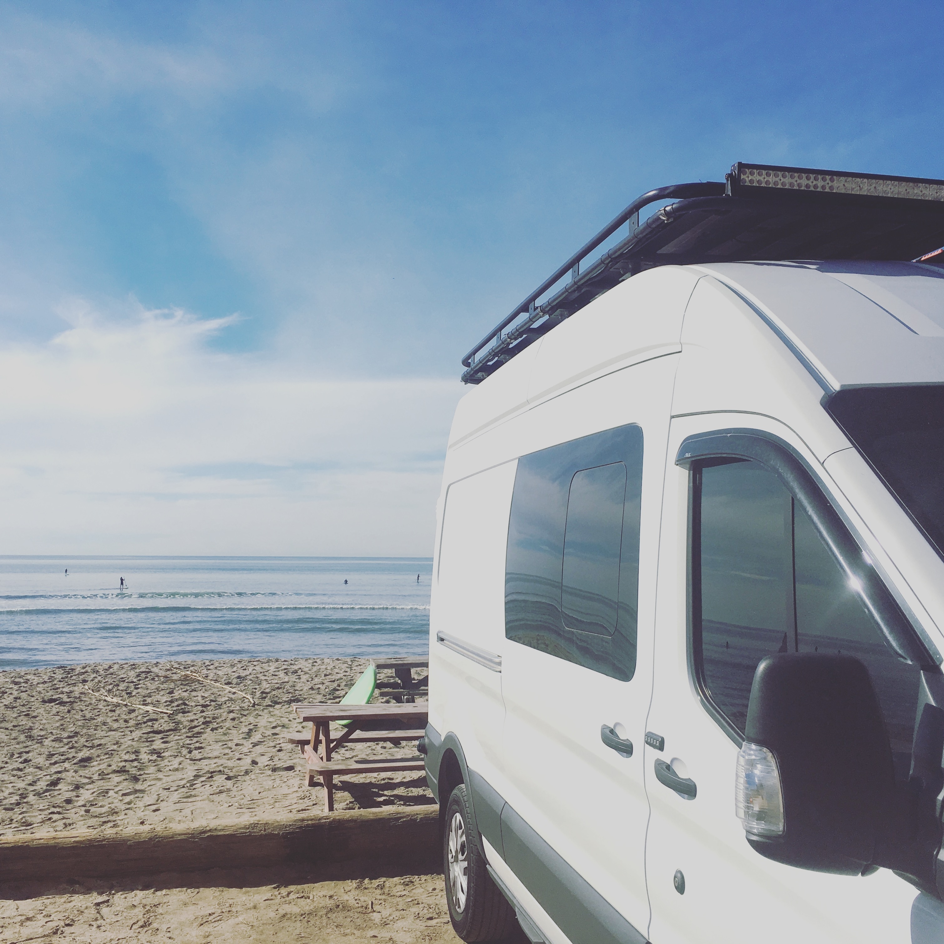 Van At The Beach